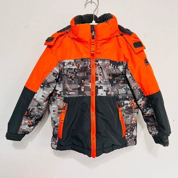 Snozu Orange And Gray Camo Jacket  Boys Size 3T - Picture 1 of 5